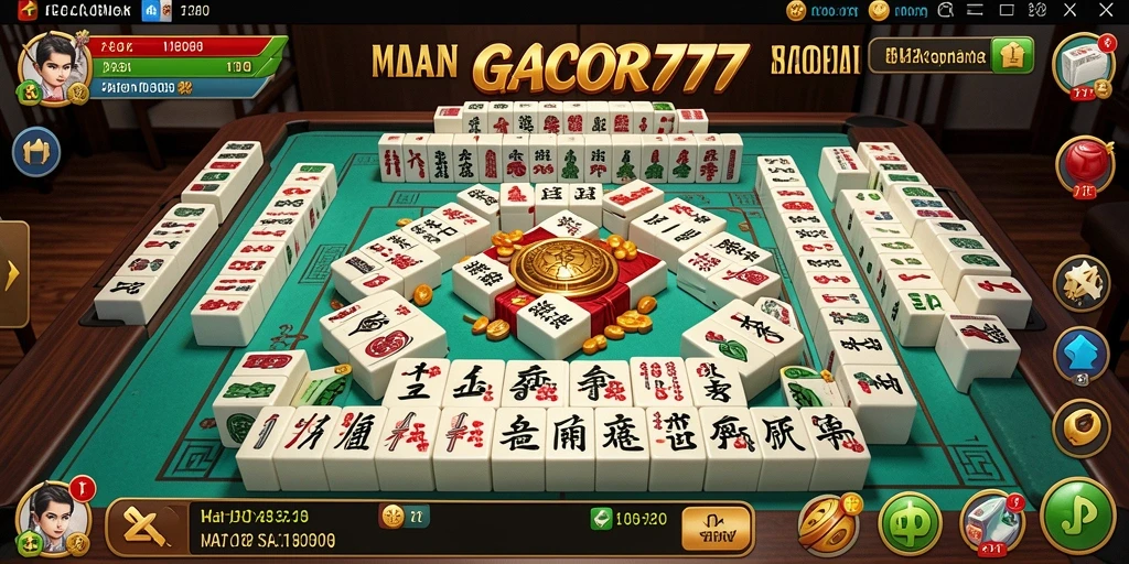 Screenshot utama menampilkan gameplay Mahjong yang menarik.