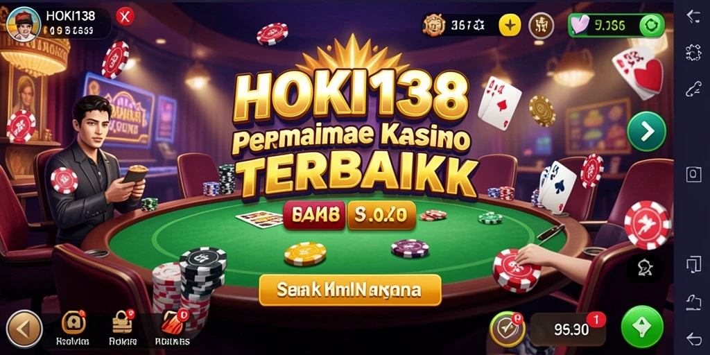 Tampilan menarik dari gameplay kasino di HOKI138.