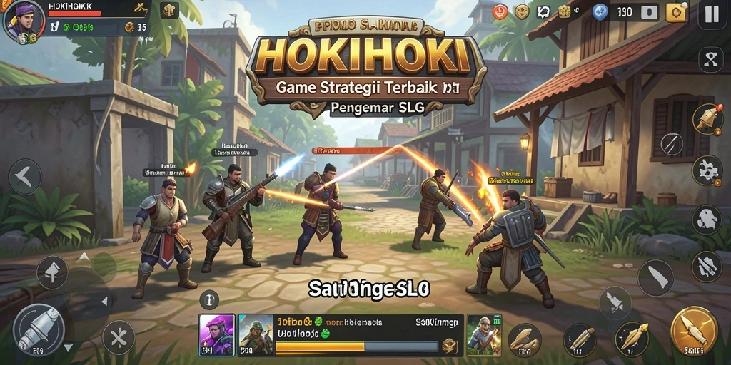 Tangkapan layar gameplay HOKIHOKI yang menunjukkan pertempuran strategis yang seru.