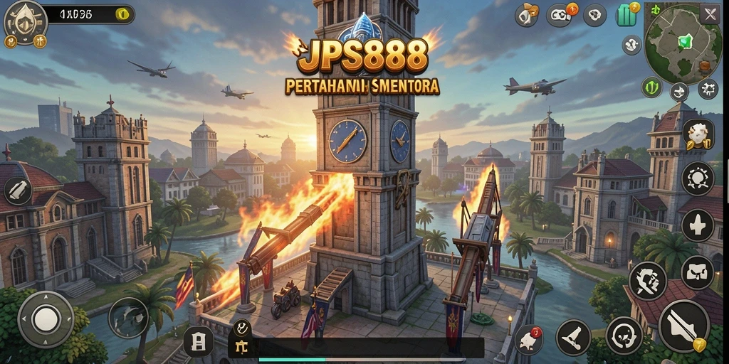 Gameplay menara pertahanan yang dinamis dan menarik dalam JPS888.