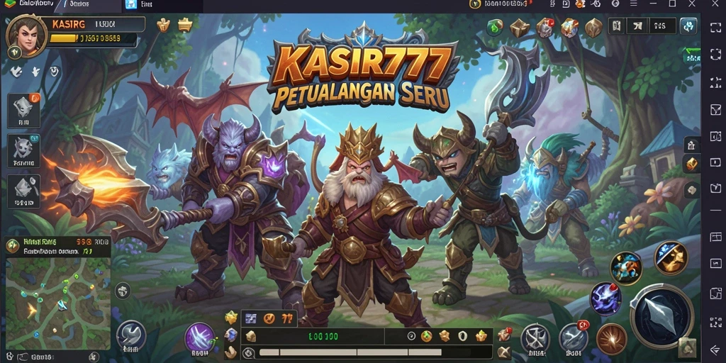 Screenshot KASIR777 menampilkan aksi seru di dunia MMORPG.