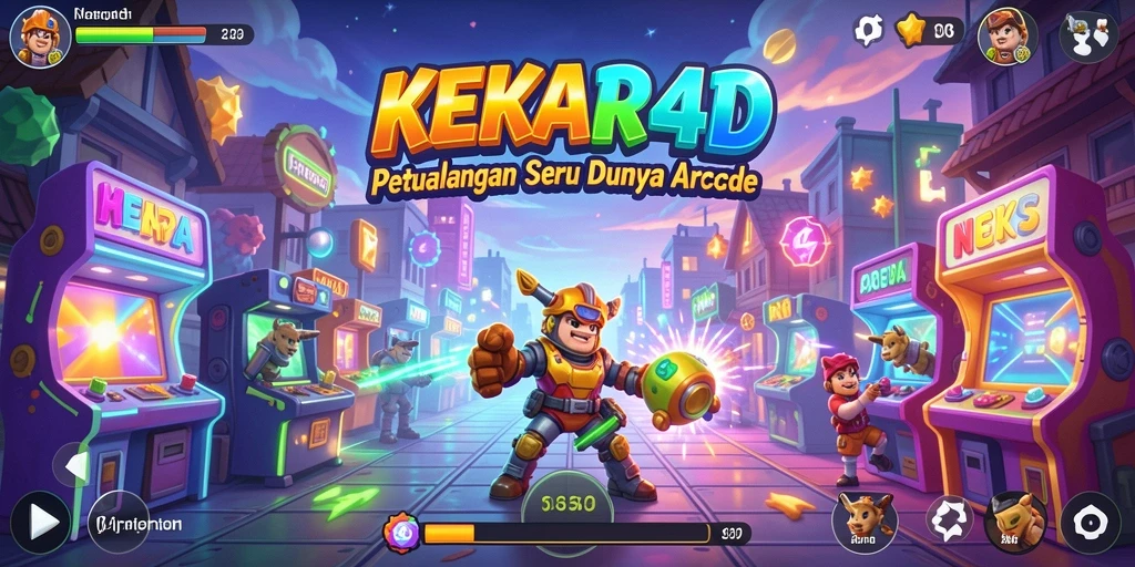 Tampilan gameplay yang seru dan penuh tantangan dari KEKAR4D.