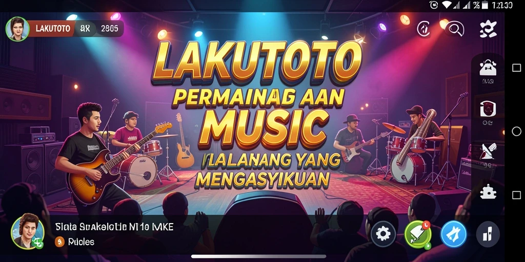 Gameplay LAKUTOTO yang mengasyikkan dengan alunan musik.
