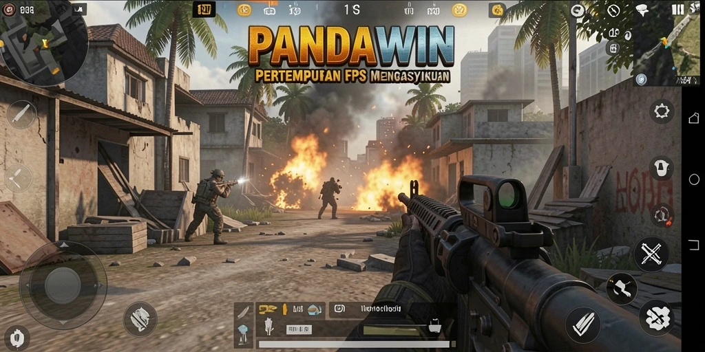 Tangkapan layar utama dari gameplay yang mendebarkan di PANDAWIN.