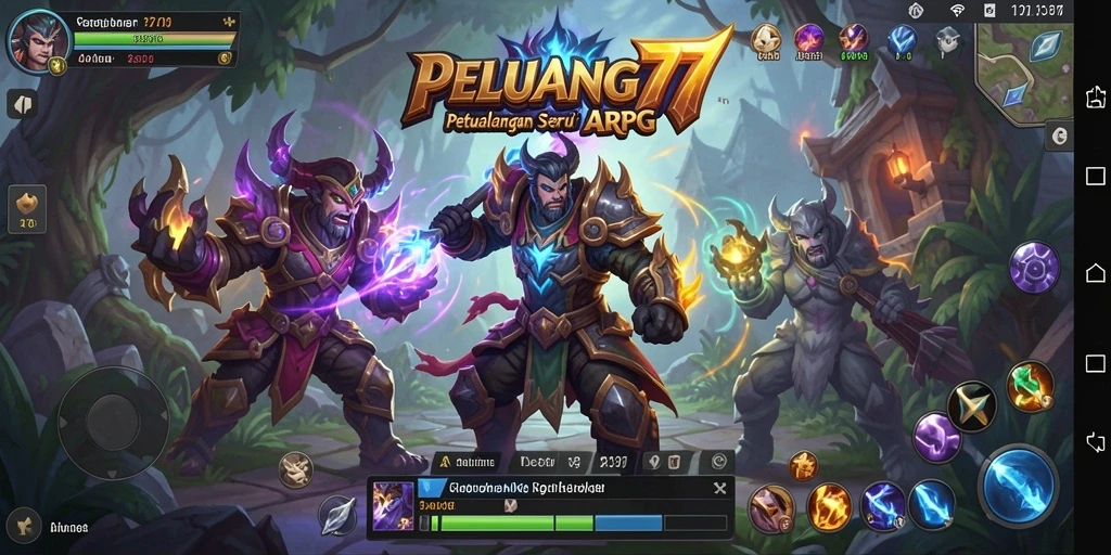 Tangkapan layar gameplay menarik dari PELUANG77 dengan aksi ARPG.
