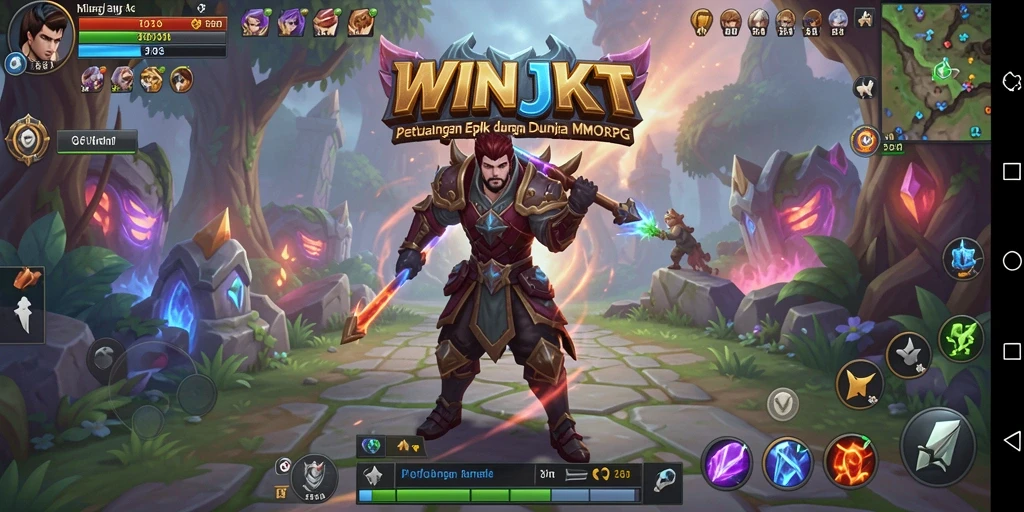 Tampilan gameplay <strong>WINJKT</strong> yang memukau dengan aksi pertempuran seru.